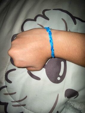Handmade Blue Braided Bracelet
